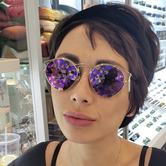 DIOR Origins 1 Psychedelic Round Gold Frames - Picture 6 of 6